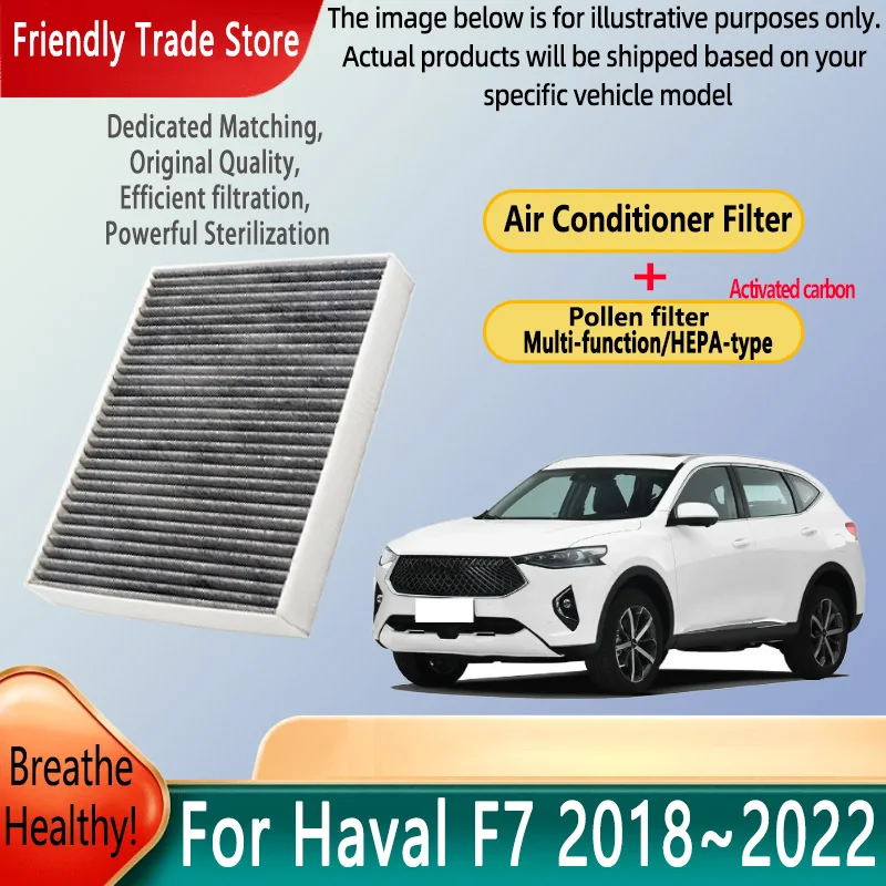 

Автомобильные аксессуары для Haval F7 2018 ~ 2022 2021 1,5 T 2,0 T Фильтр для кондиционера Салонный фильтр с комплектом для замены активированного угля