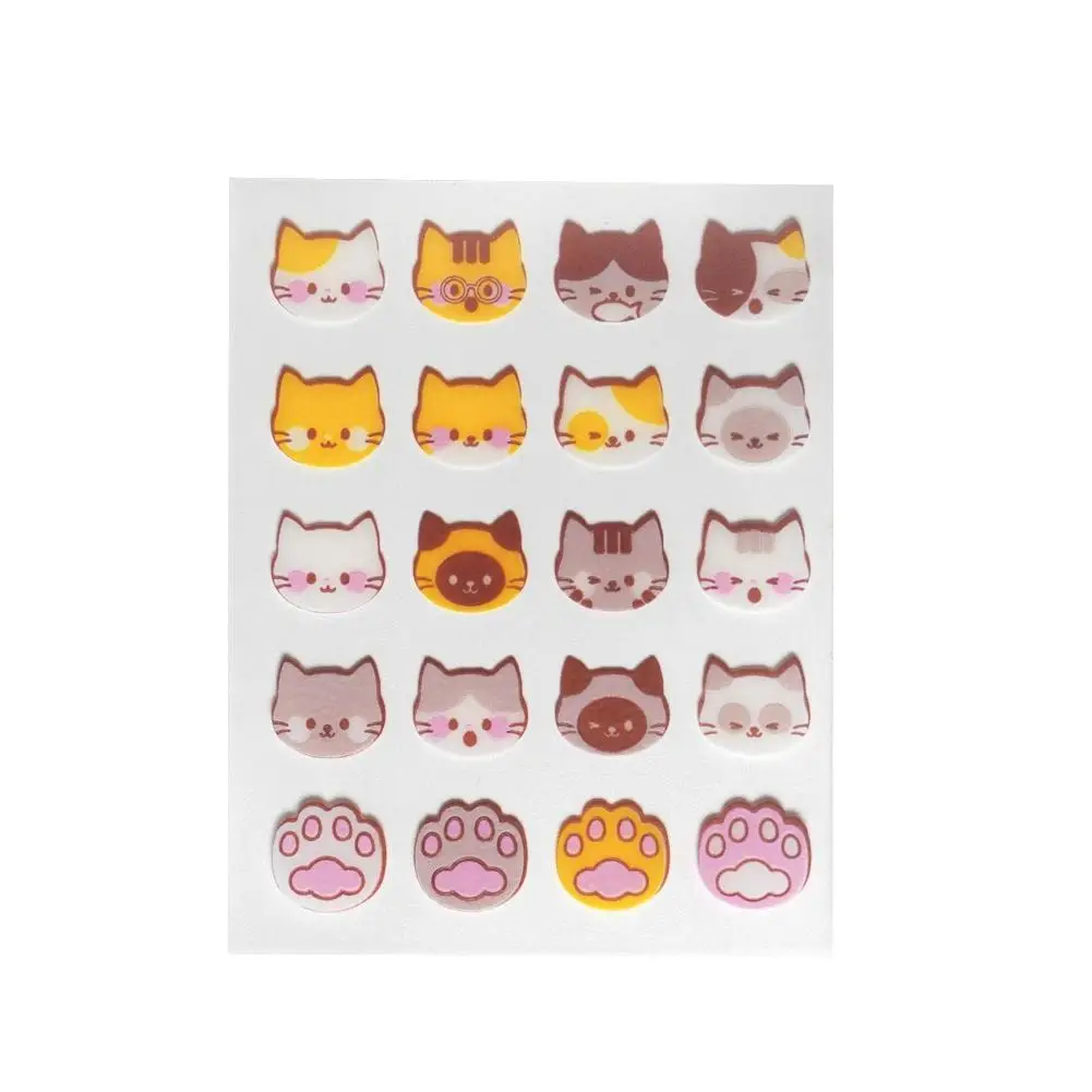 

1bag/20pcs Cute Cat Anti-ance Patch Acne Pimple Removal Sticker Gentle Repair Oil Control Breathable Soothing Facial Care