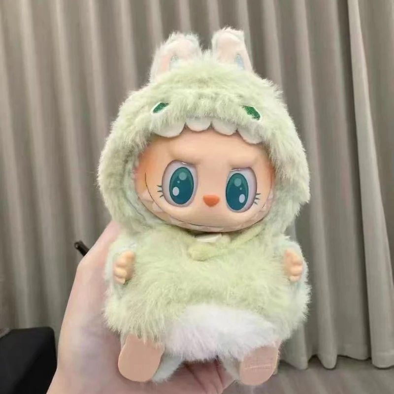 15cm 귀여운 미니 라부부 옷 카와이 만화 스타일의 비브 팬츠와 어울리는 신발 라부부 액세서리