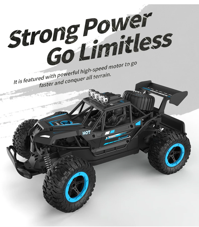 سيارة الانجراف التي يتم التحكم فيها عن بعد للأطفال، تسلق عالي السرعة على الطرق الوعرة، سيارة كبيرة للقدم، هدية لعبة سباق من السبائك #4