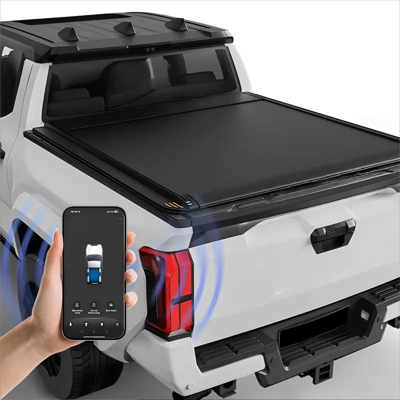 

Factory Direct Electric Retractable Tonneau Cover for Taco Pickup Truck Bed Waterproof Aluminum Alloy Roller