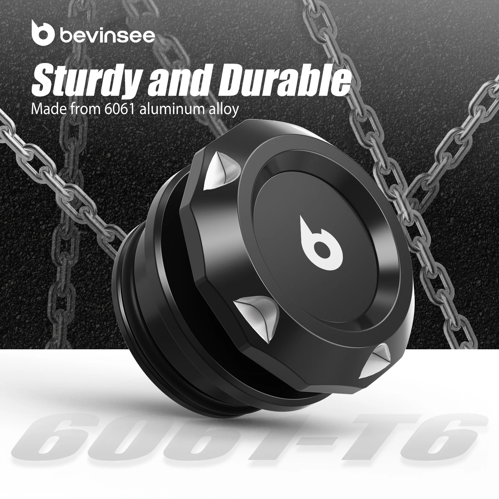 BEVINSEEシガーソケットプラグ アルミニウム製 車内アクセサリー 標準12ボルト電源搭載車両用ユニバーサル