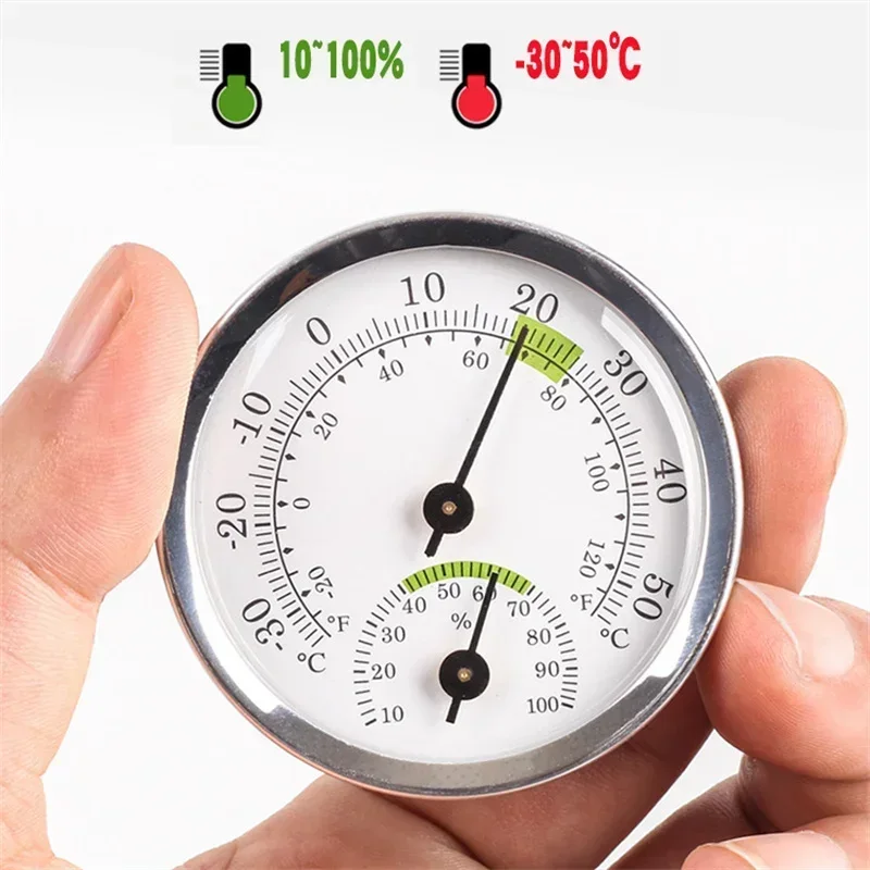New Mini Pointer Type Thermometer Hygrometer Indoor Room Electronic Temperature Humidity Meter Sensor Gauge for Home Thermometer