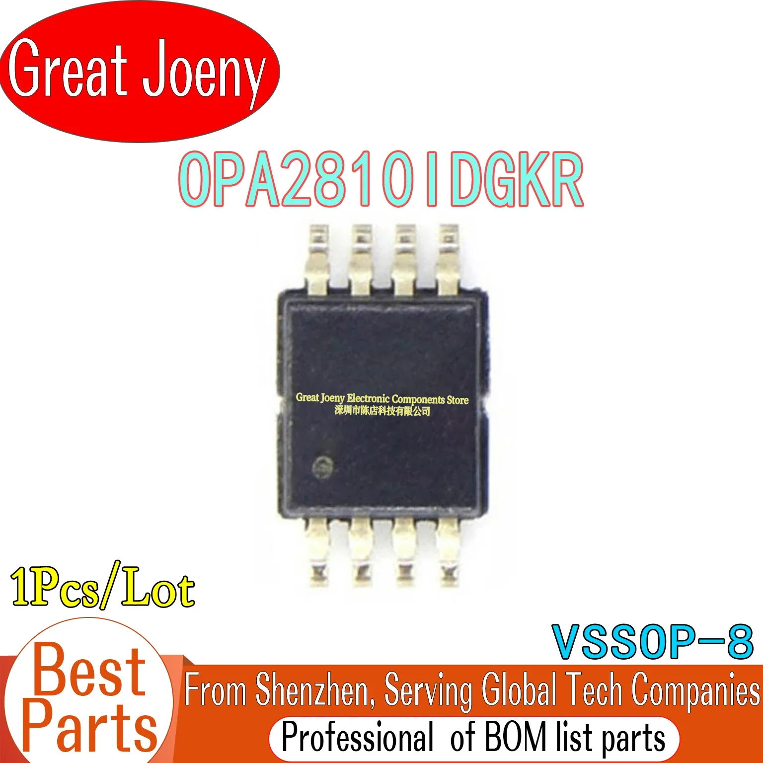 

100% New Original OPA2810IDGKR 2810 OPA2810 IC Chipset VSSOP-8 Chipset Bulk Best Price