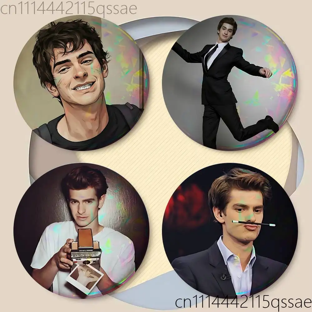 FOR Andrew Garfield PP 25/32/44/58/75mm Badges Button Round Creative Pin Brooch Badge Bag Decor Accessories
