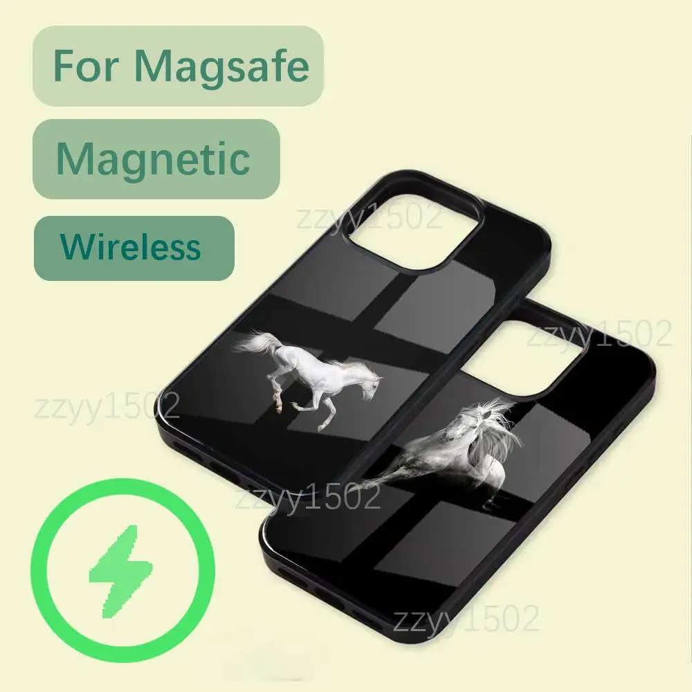 

Domineering Cool Horse Phone Case For iPhone 17,16,15,14,13,12,11,Pro,Max,Plus,Mini,SE4,E Magsafe Wireless Charging
