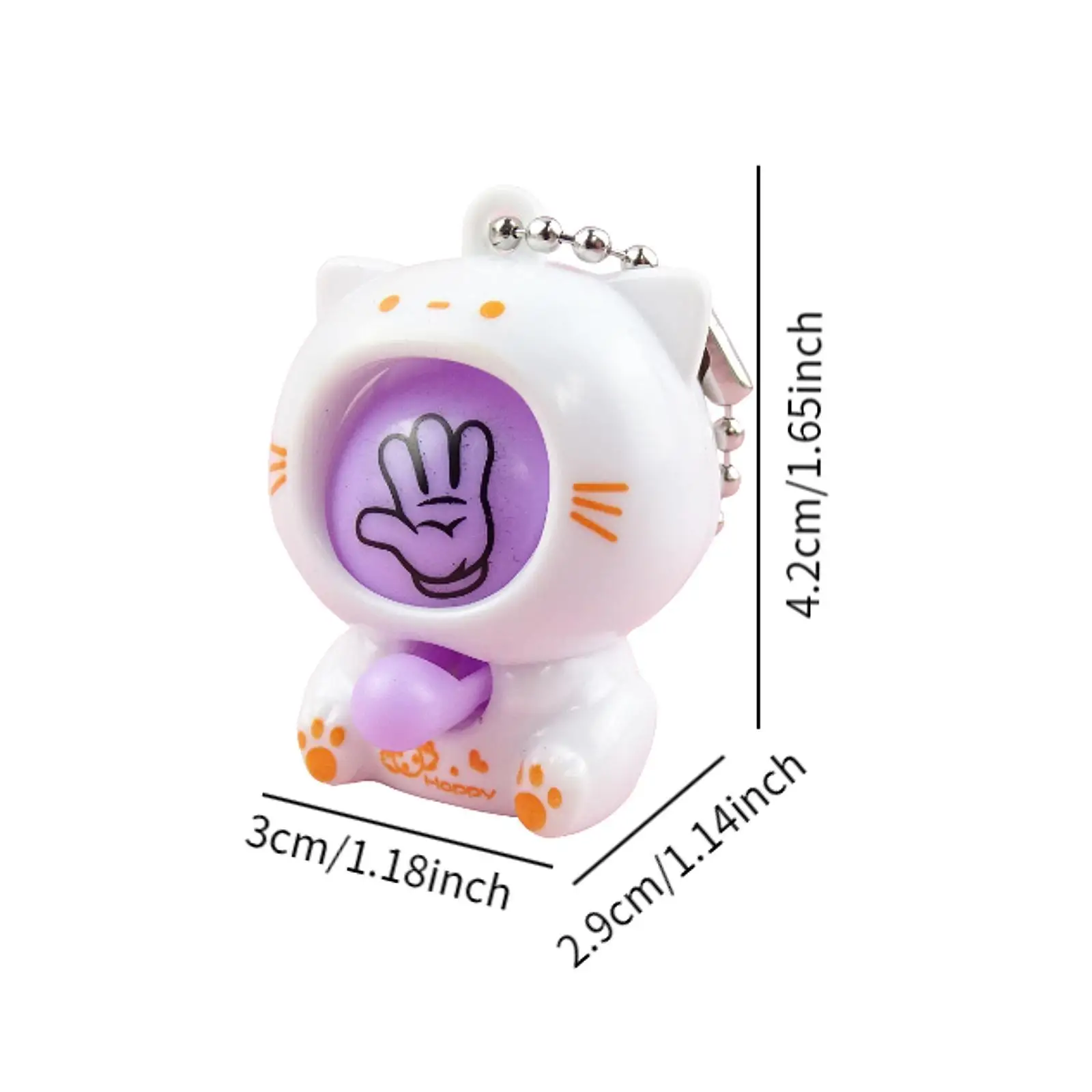 

Cartoon Keychain Pendant Multicolor Bag Zipper Decoration Cute Jewelry Key Ring Plush Toy for Birthday Party Gift