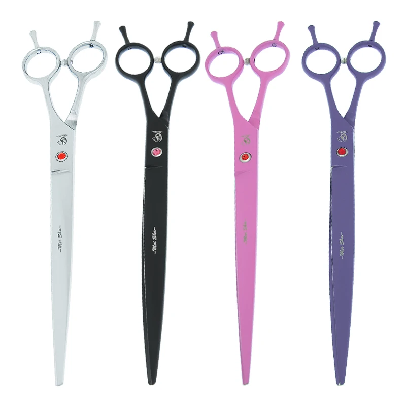 9 inch Meisha 24cm Pet Trimming Scissors Japan Steel Dog Big Cutting Shears Animals Curved Scissors Pets Grooming Tools B0062A