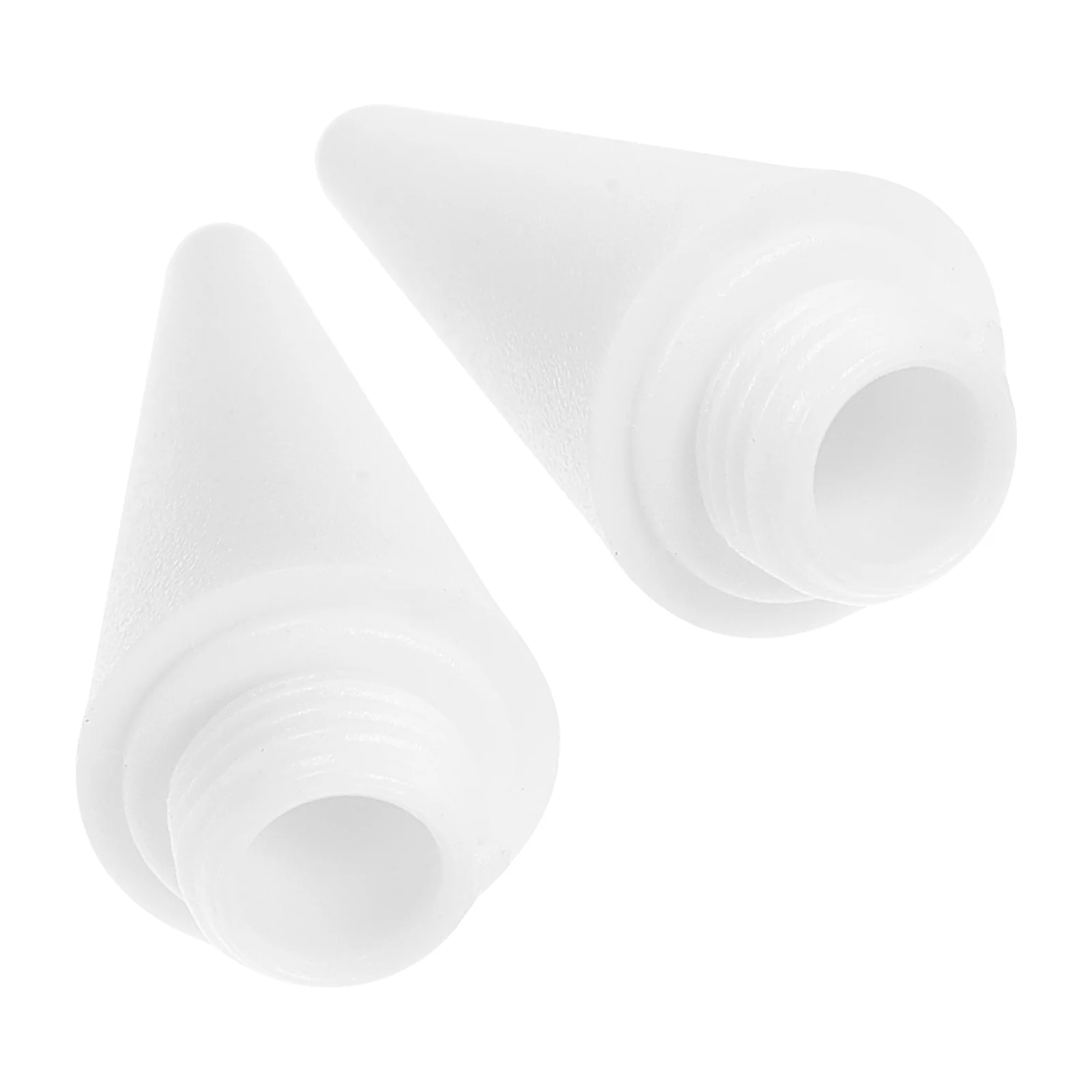 

2 Pcs Pen Tip Capacitive Stylus Nibs Replacement Tips Protective Caps Screen Fiber White