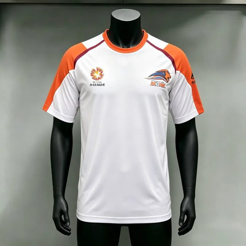 Men Kids Retro 05-06 Brisbane Roar Soccer Jersey Quick Dry Short‑sleeve Football Shirt Australian Match Training Fan Sportswear