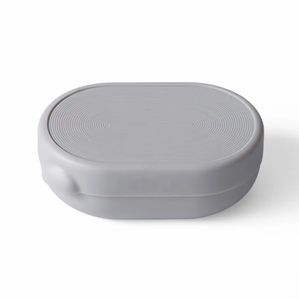 

2Pcs Portable Soap Box Sealed Waterproof Soap Tray for Travel Gym Bathroom Compact Draining Holder Grey