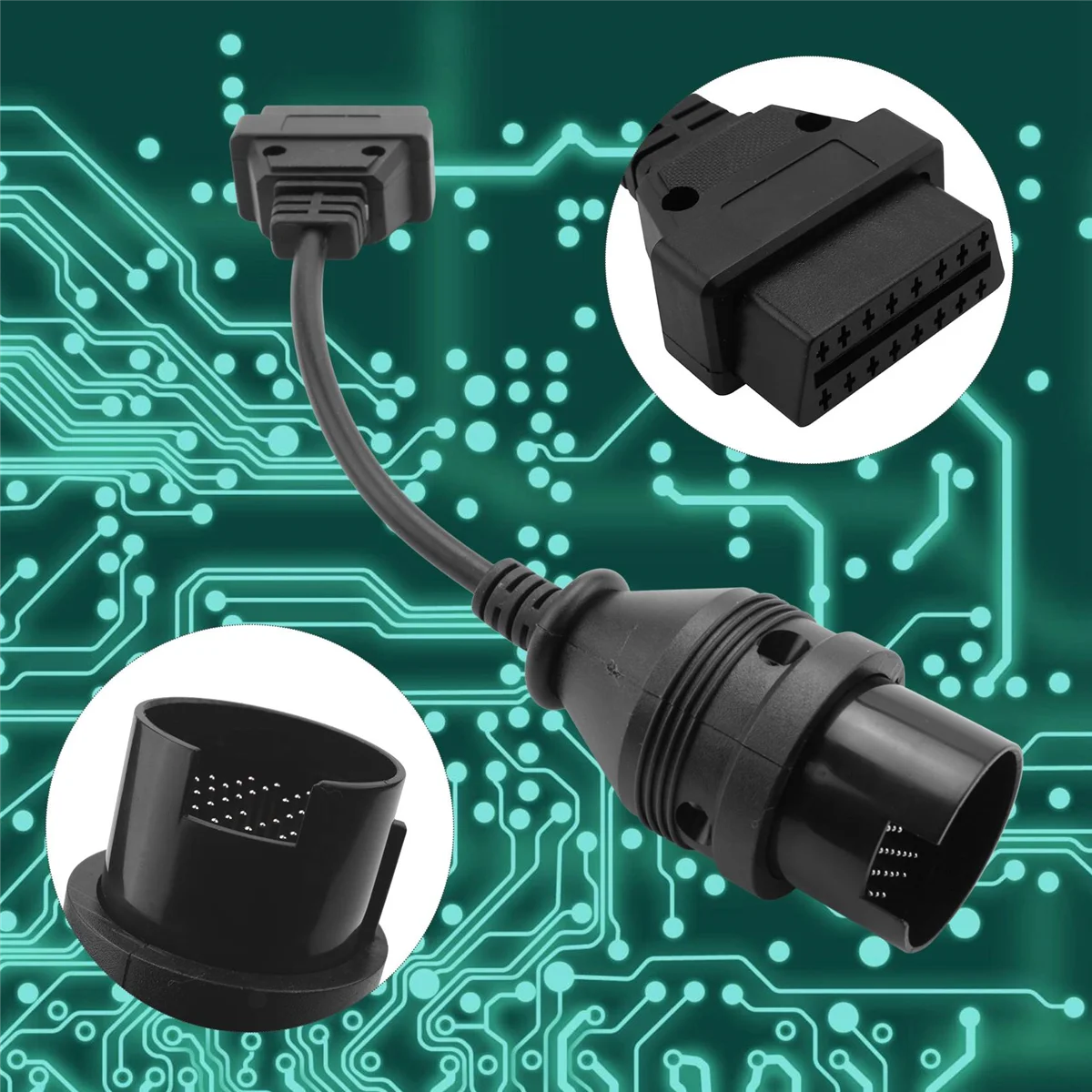 Adaptador de diagnóstico para Mercedes Benz, conector OBD de 38 pines a 16 Pines, OBD2, OBD II