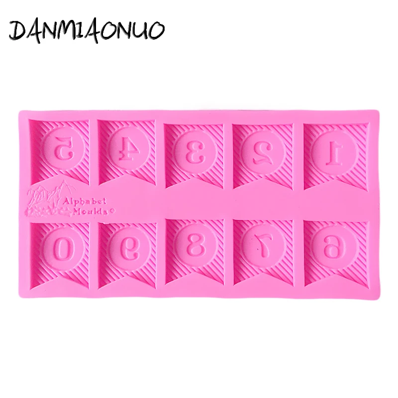 DANMIAONUO A1178033 Arabic Numerals Cake Design Moldes Para Monos De Vinil Pastry Tools Moule Silicone Patisserie Arabe