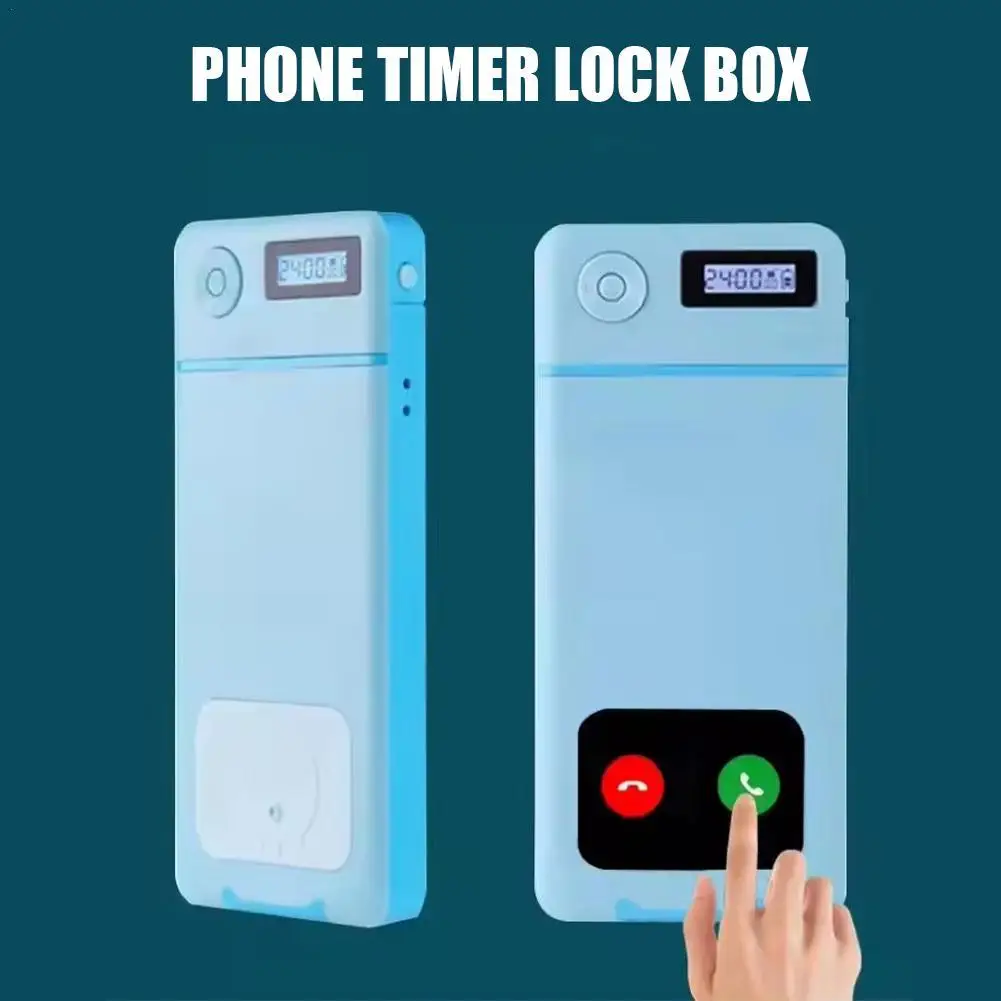 Smart Phone Lock Box Timer Bag Portable Mobile Phone Safe Locking Case Self-Discipline Cell Phones Timed Lockbox