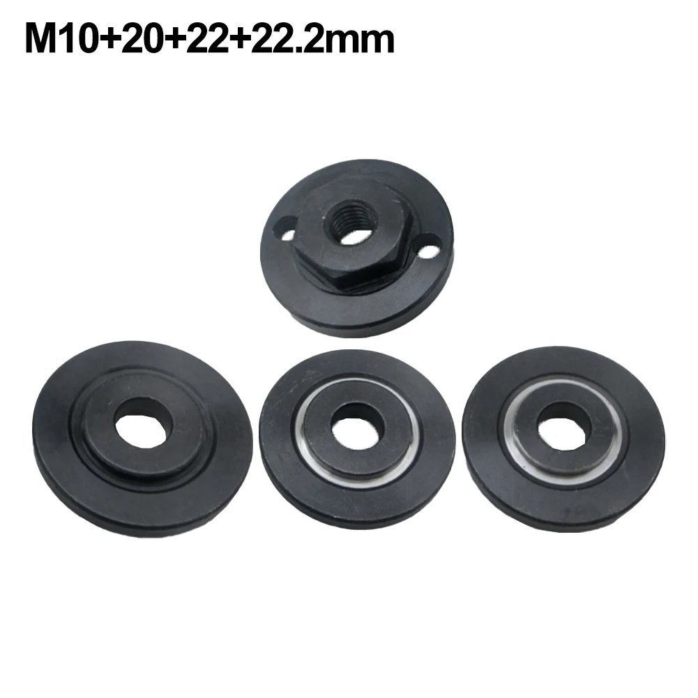 1set Hexagon M10 100 Angle Grinder Outer Flange Nut Set With 20/22/22.2mm Press Plate Angle Grinder Metal Pressure Plate