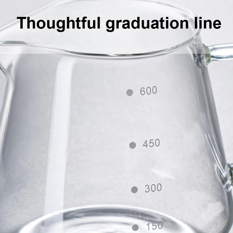 Wysokiej jakości żaroodporny szklany dzbanek do kawy przelewowej z szklanym filtrem 300ml/600ml, wielofunkcyjny ekspres do kawy, urządzenie domowe, dzbanek do kawy.