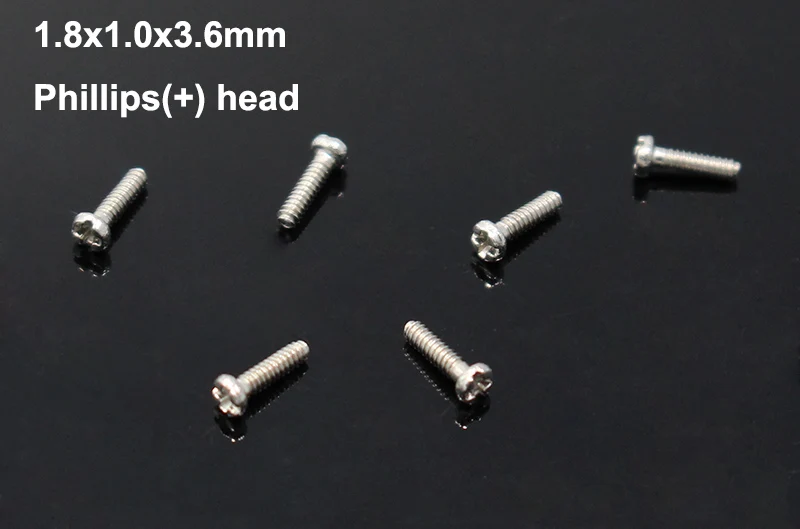 200pcs Eyeglasses Nose Pad Screws Glasses Repair Accessory 1.8x1.0x3.6mm 1.8x1.2x3.6mm