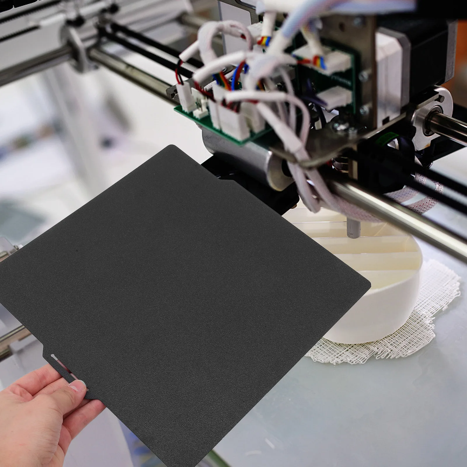 

Dual-Sided Pei Coated Steel Hot Bed Board for 3D Printers Heavy-Duty Iron Build Plate with Enhanced Adhesion Smooth Release