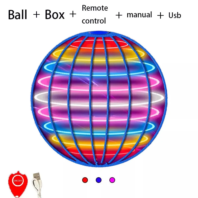 Flying Ball Boomerang Flyorb Magic Met LED-verlichting Drone Hover Ball Fly Nova Orb Flying Spinner Fidget Speelgoed Kinderen Gift - afbeelding 1