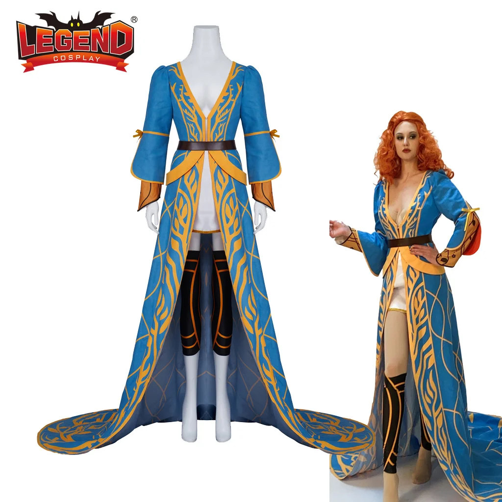 

Triss Merigold Cosplay Costume Alternative Look DLC Outfit Sexy Sorceress Costume Dress Robe for Women Adult