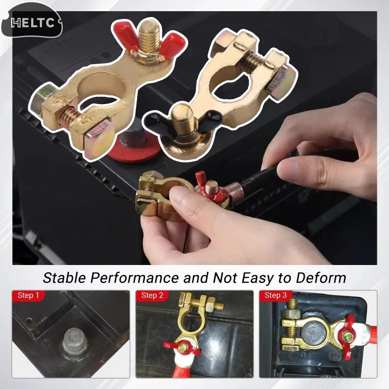 1 ensemble de connecteurs à pi - Battery Terminal Clamps Quick Release Brass avis et prix
