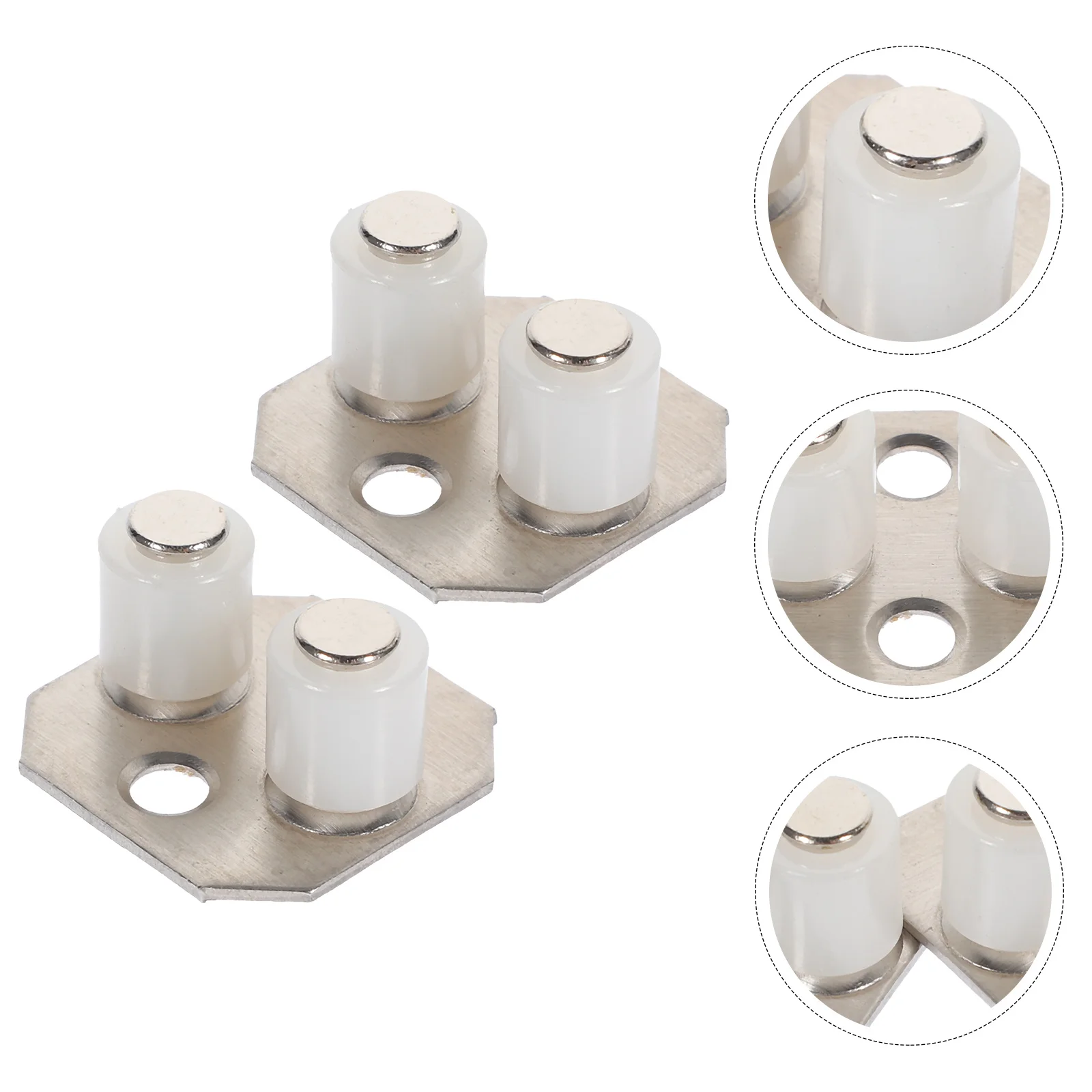 

2pcs Sliding Floor Guides Barn Door Bottom Guide For Closet Pocket Bypass Doors Metal Cabinet Hardware Steel Door Stopper Track