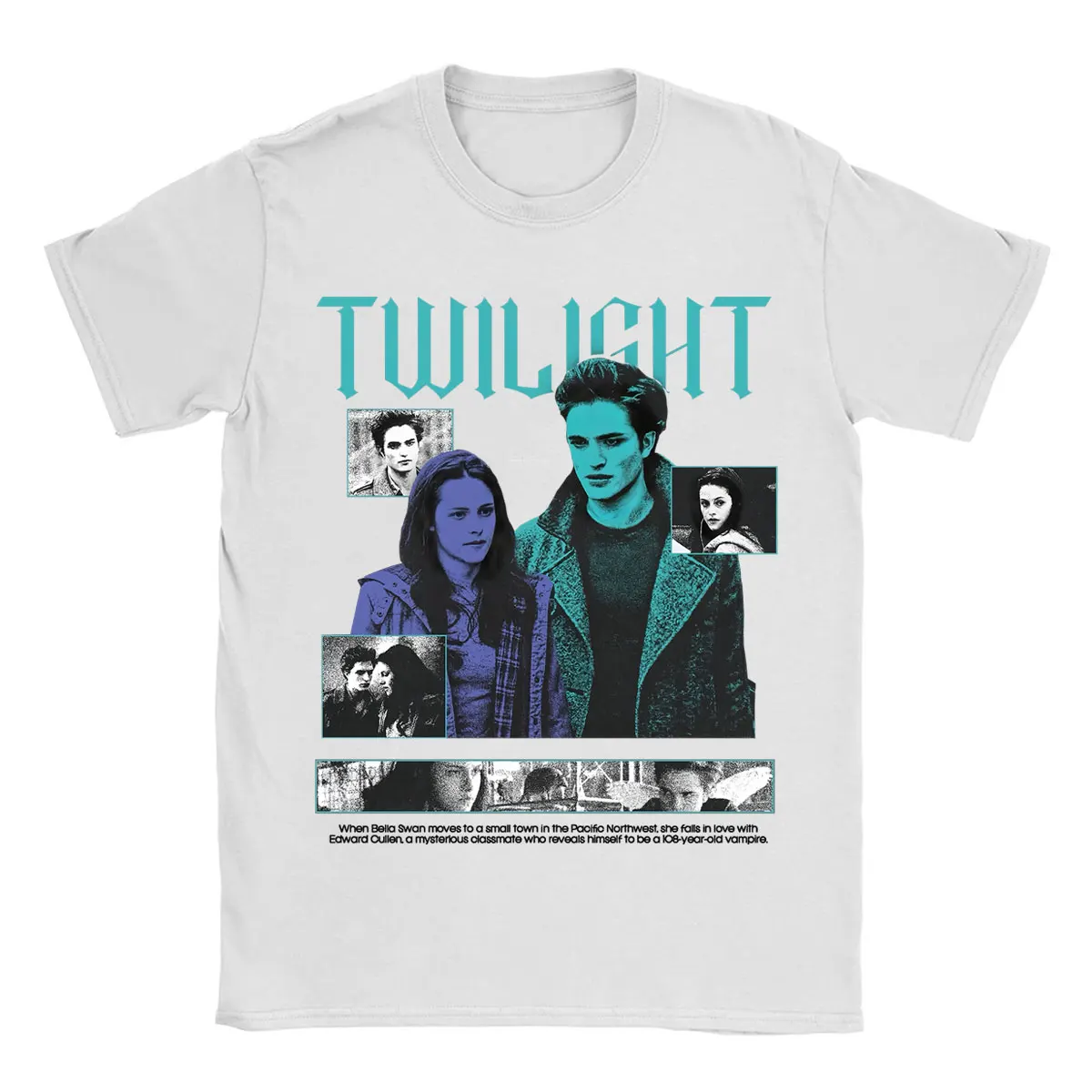 Twilight Edward Cullen Bella Swan Vampire Graphic Short Sleeve T-shirts Men Women Clothing Cotton Oversized T Shirts Streetwear