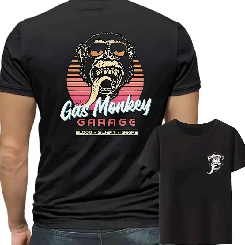 Men Gifts Amazing Essential Double-sided Gas Monkeys Garage Cotton T-shirt Men Casual Summer Graphic Harajuku Streetwear Women