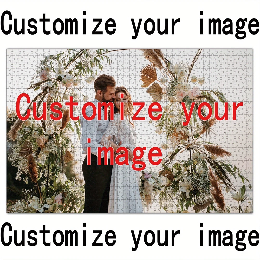 35/300/500/1000pcs Personalized Custom Photo Puzzle Pet Photos Father's Day Back To School Halloween Christmas New Year