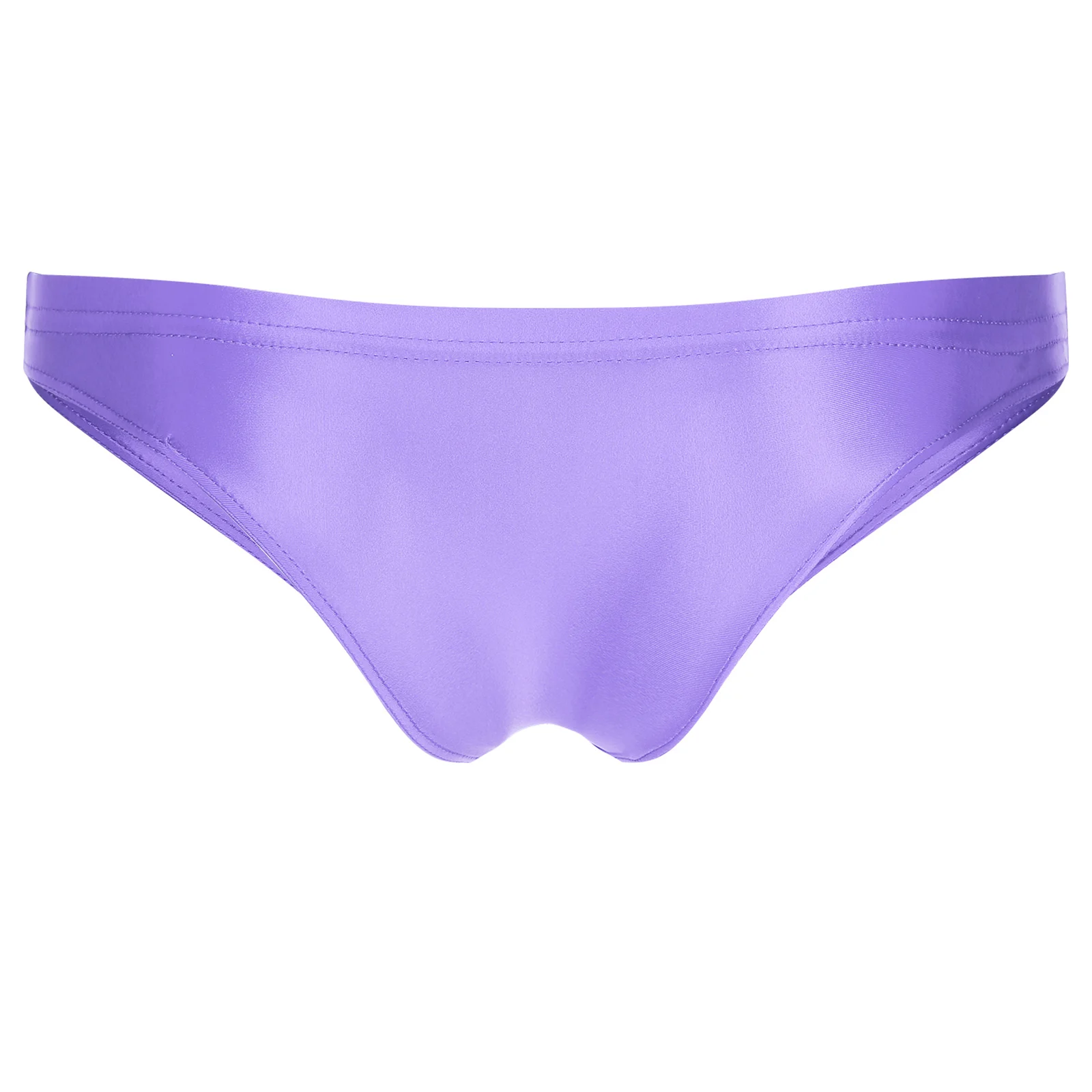 Mens Swimwear Swimsuit Elastic Waistband Glossy Low Rise Briefs Underpants Swimming Bikni Panties Sunbathing Underwear