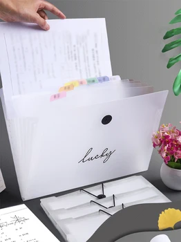 8/12 kieszonki ręczne Folder pudełko na organy wielofunkcyjny Organizer uchwyt dokument biurowy teczka papierowa A4