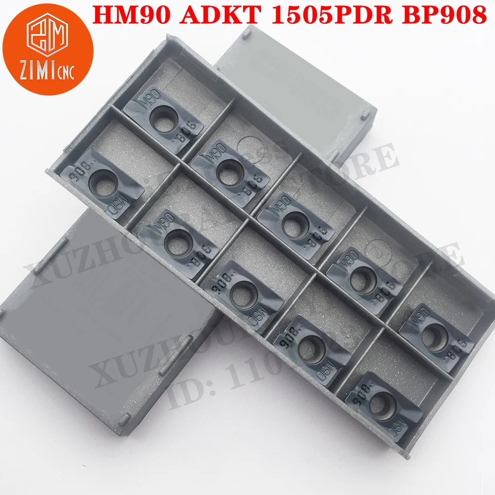 10 قطعة إدراج كربيد HM90 ADKT 1505PDR BP908 طحن أدوات تحول ميكانيكية CNC أداة مخرطة معدنية أداة قابلة للفهرسة ADKT1505PDR