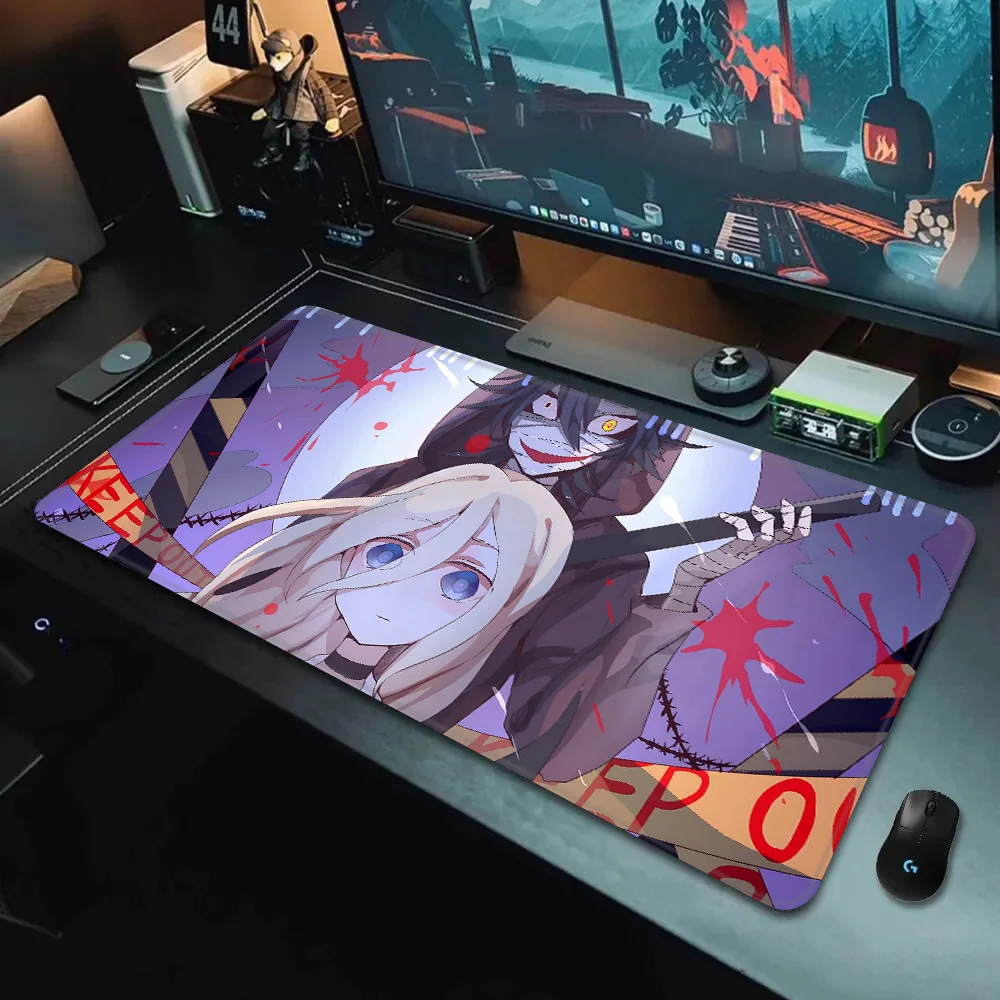 Game Angels of Death Mousepad HD Printing Computer Gamers Locking Edge Non-slip Mouse Pad XXL90x40cm Keyboard PC Desk Pad