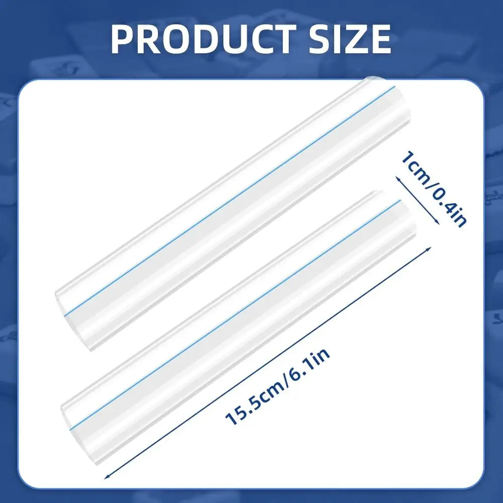 Acrylic Line Finder Strip Ruler For Mahjong Reading Guide Transparent Magnifier For Small Print Office Supplies