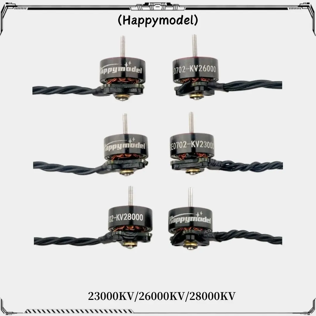 HappyModel SE0702 2300KV 26000KV 28000KV 1S Brushless Motor  for RC FPV Racing Freestyle 65mm 75mm Tinywhoop Mobula6 ELRS Drone