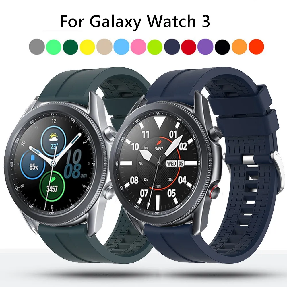 

Bands For Samsung Galaxy Watch 3 41/45mm Sport Strap For Amazfit GTR 2 Huawei Watch GT 2 Silicone Correa 20mm 22mm Strap