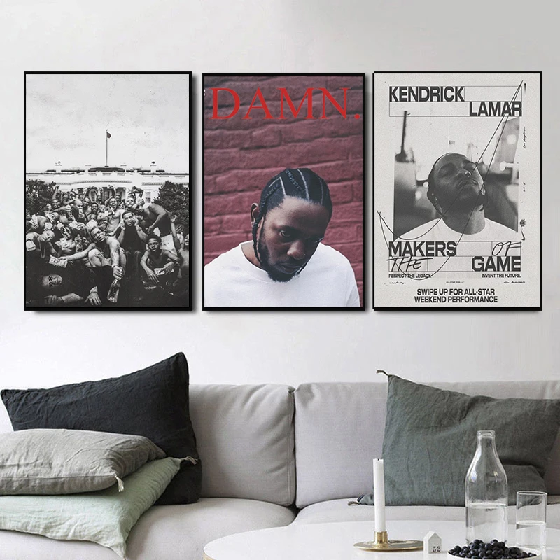 Kendrick Lamar Music Character Album Style Art Home Wall Decor Canvas Poster Aesthetics Modern Design Bedroom  Living Picture