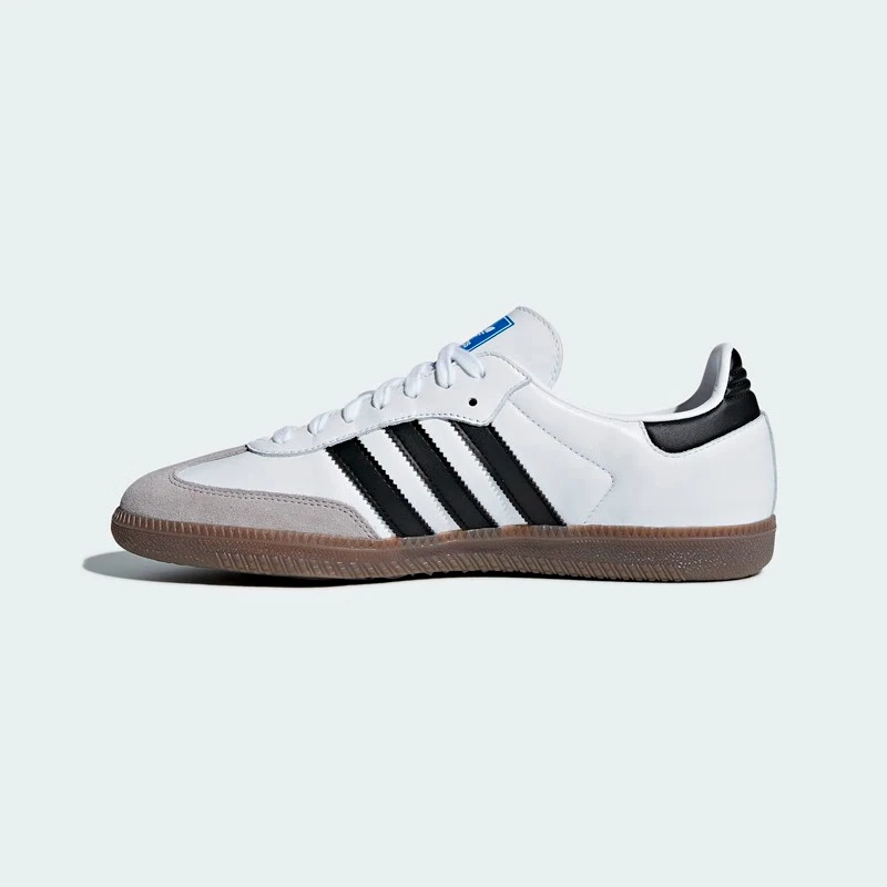 Adidas samba OG men's and women's classic soft leather sliding board shoes, wales bonn pony tone flat shoes, outdoor sports and