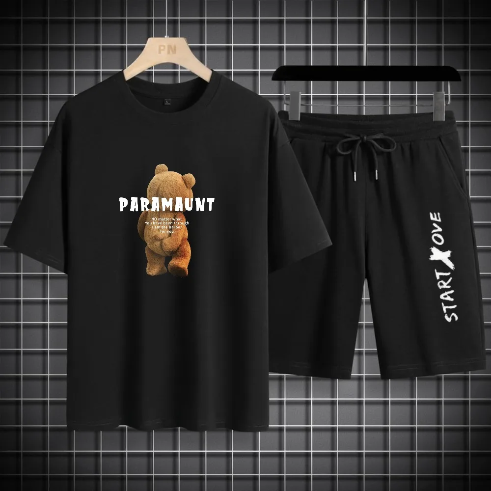 

1pcs Men's t-shirt Sets 2026 Spring/Summer Tracksuit men outfits two piece Graphic Y2k tracksuits two-piece set 3D Printed