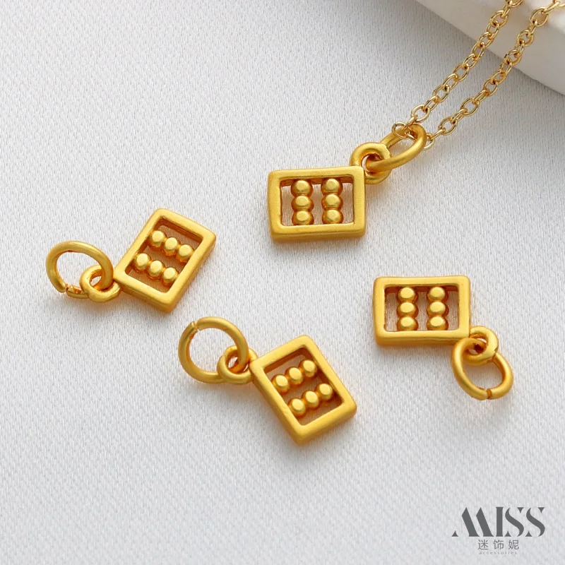 Подвески-абаки-с-матовым-покрытием-из-18-каратного-золота-для-самостоятельного-изготовления-браслетов-и-ожерелий
