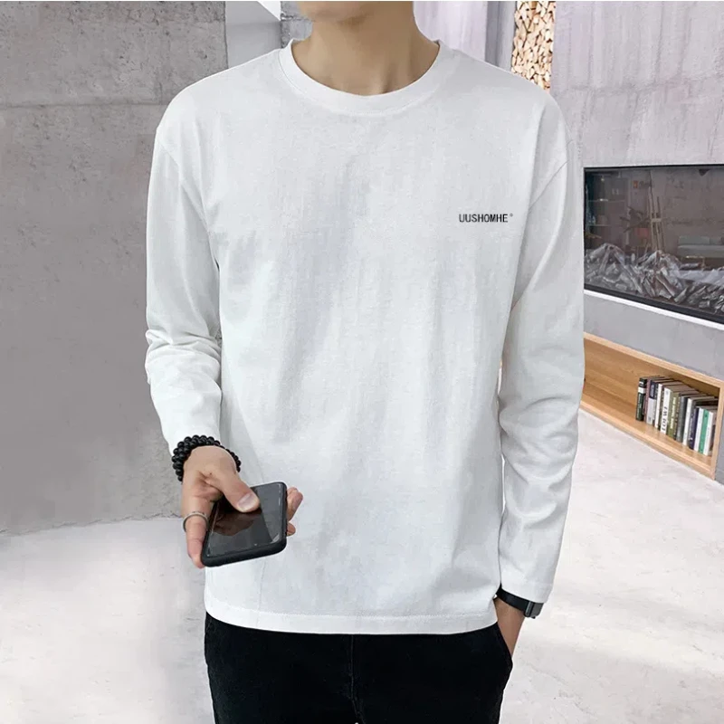 Boyfriend 2024 Spring Autumn New Spliced Pullover O-Neck Letter Fashion Solid Color Loose Versatile Casual Long Sleeve Tops