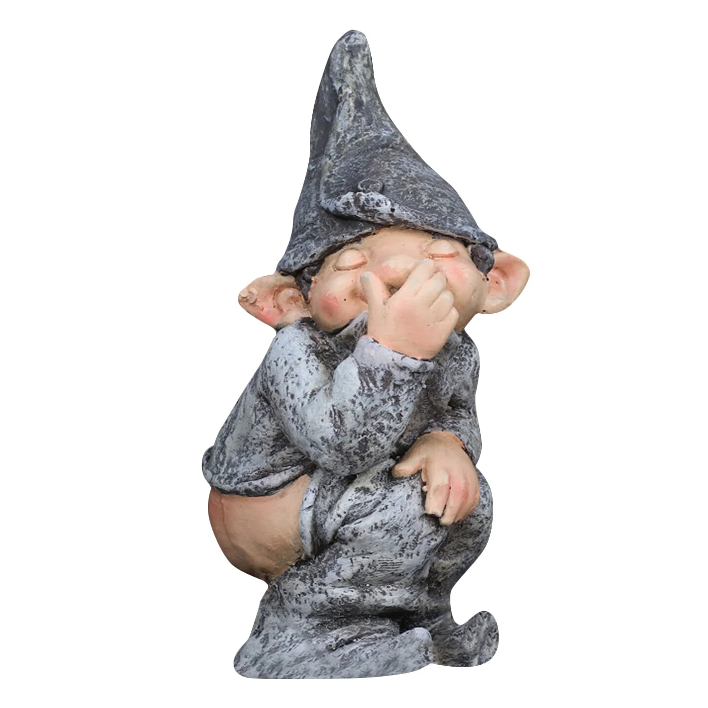 Naughty Gnome Pooping Miniature Statue Pooping Simulating Figurine Mold Funny Resin Dwarf Funny Lifelike Gift