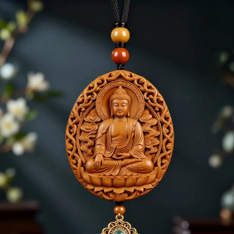 Buddhist Statue Incense Board Intangible Cultural Heritage Mold Handmade Pendant Hanging Piece Ornament Household Meditation