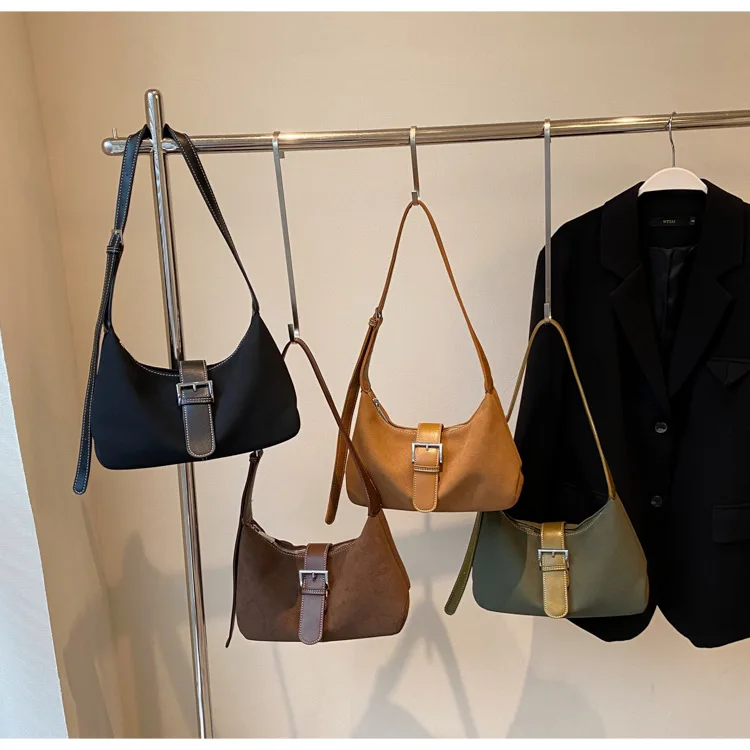 

2025 Trendy Mini Bag Women Fall New Matte Underarm Purse Fashion Versatile Shoulder Crossbody Bag Simple Elegant