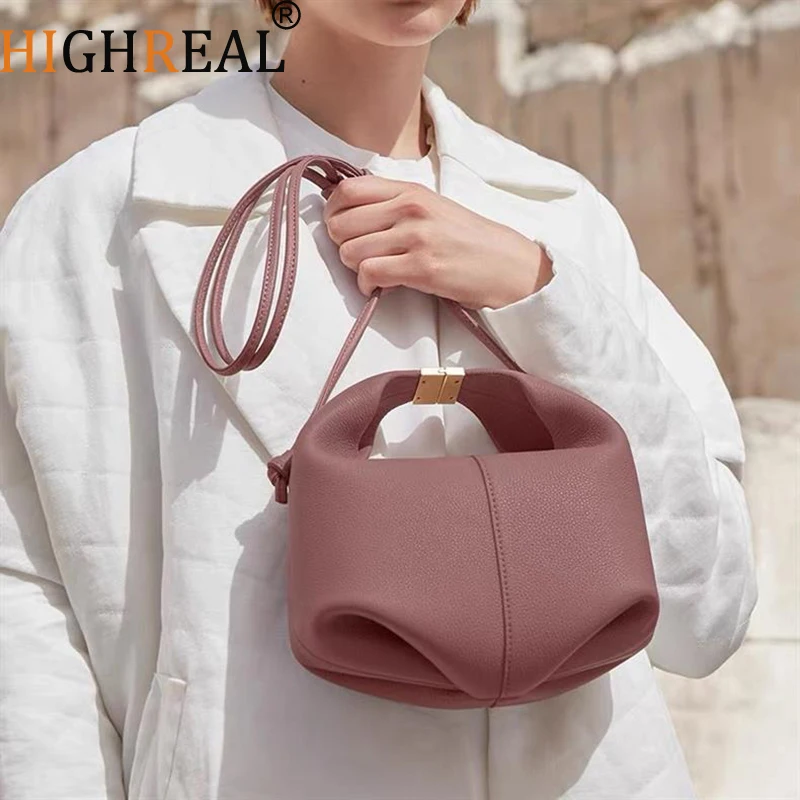 

HIGHREAL New Woman Shoulder Bag Lady Messenger Bag Genuine Leather Female Bag Crossbody Bag For Women Bag Sac A Main