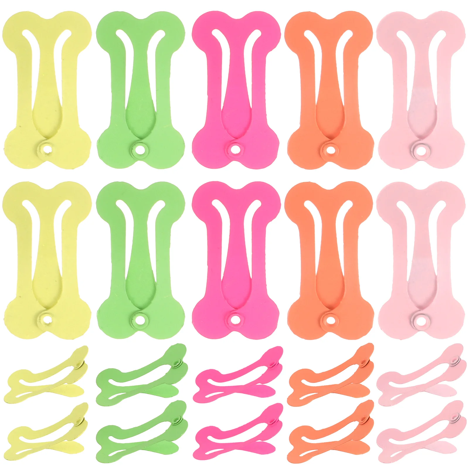 

20 pcs Bone Clips Girls Hair Accessories Colors Kids Girls Pet Hair Accessories Mini Rainbow Barrettes Halloween Party