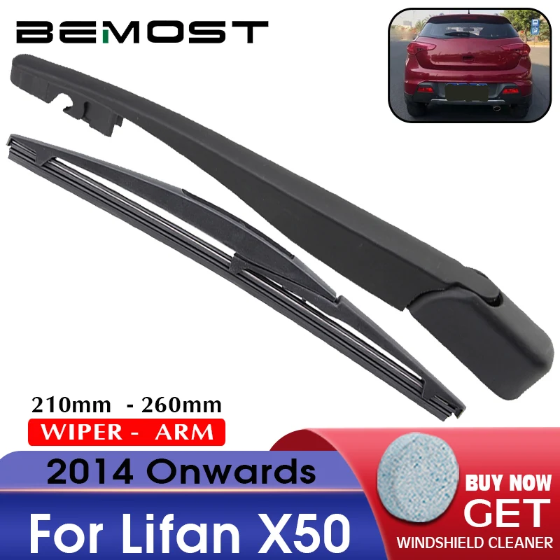 BEMOST Car Rear Windscreen Windshield Wiper Arm Blade Natural Rubber For Lifan X50 255mm 2014 Onwards Hatchback Accessories