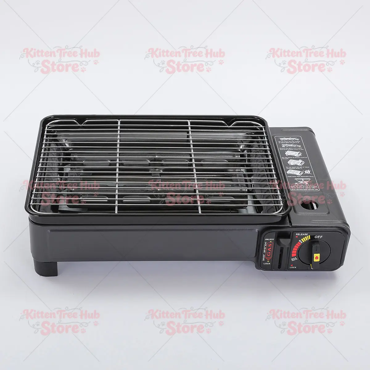 Portable gas cassette stove outdoor windproof barbecue oven