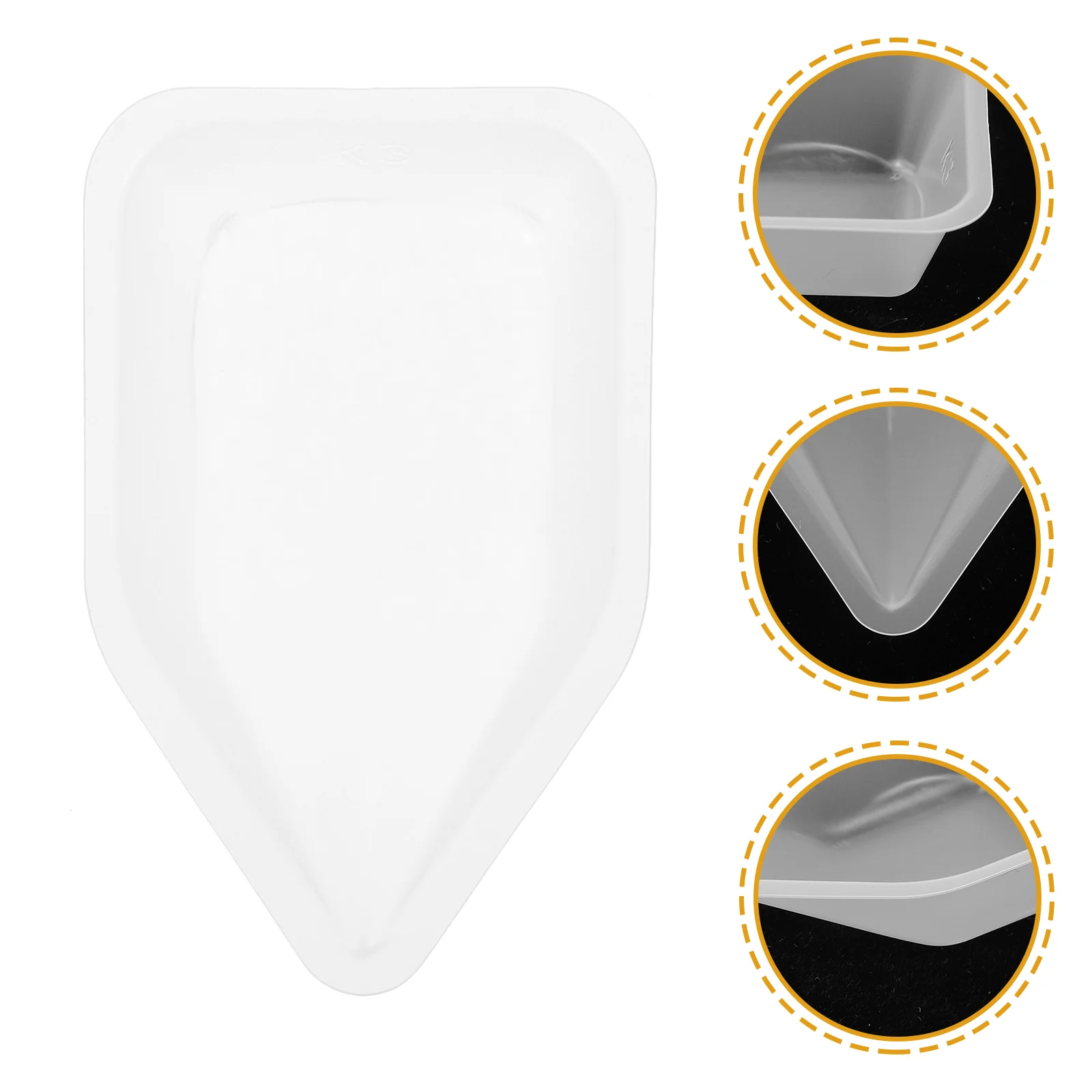 

10 Pcs Weighing Boats Plastic Laboratory Dishes Reusable Powder Plates Easy to Use Store Lightweight Practical Accurate