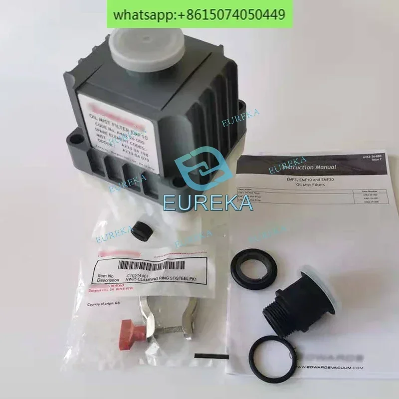 Filtro de niebla EMF10 Original, filtro de escape, filtro de niebla de aceite, filtro de aire, puertos KF25 NW25, para bombas de vacío RV3, RV5, RV8, A46226000